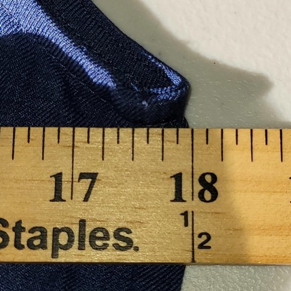 West Kei Blue V Neck Elastic Waist Shorts Romper Women Size S - Picture 4 of 10